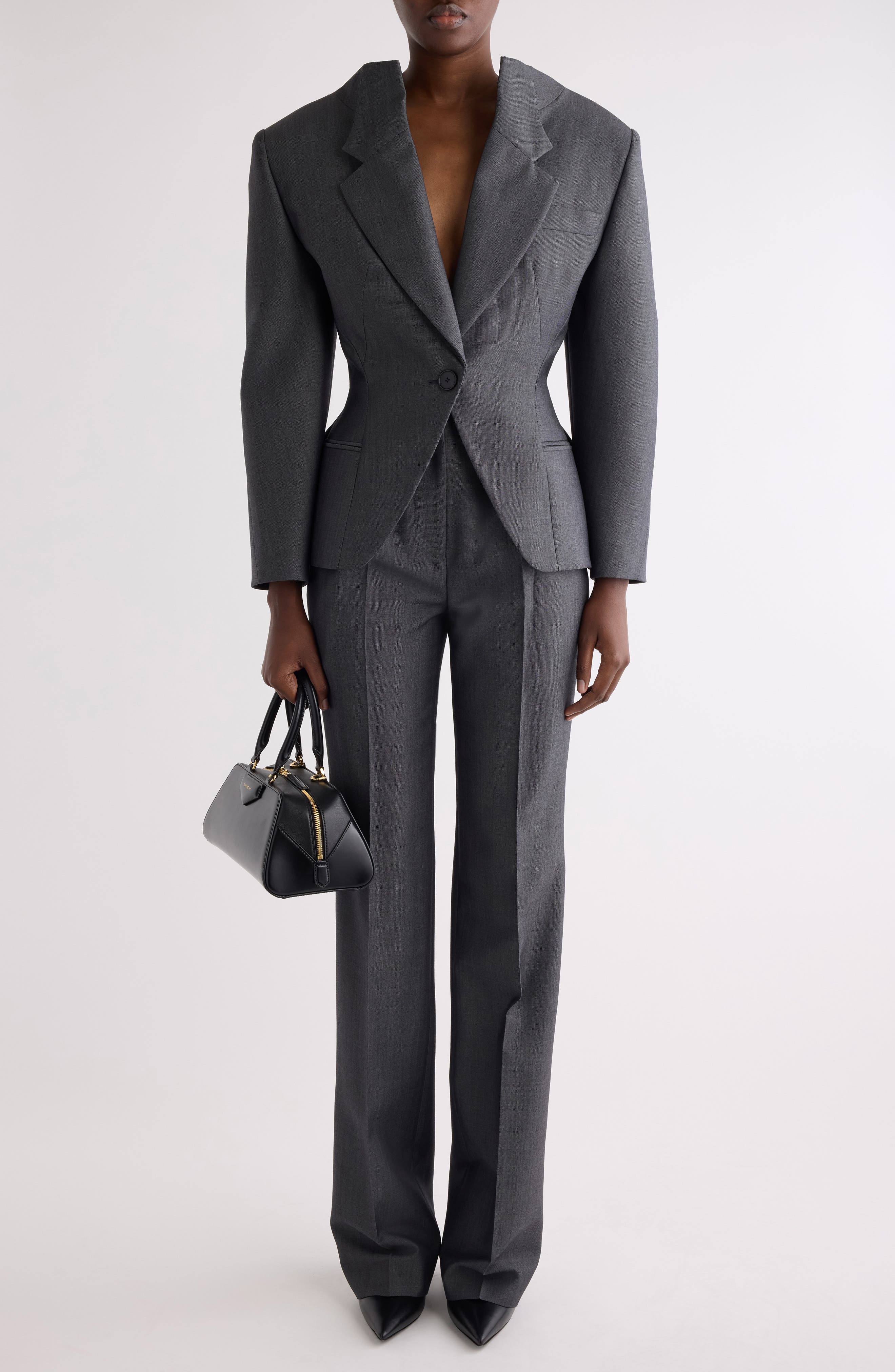 Slashed Stretch Wool Blend Jacket - image 2
