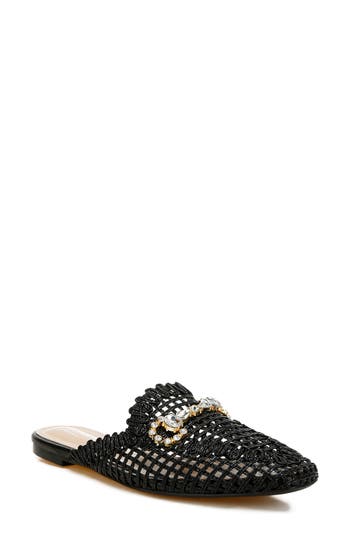 London Rag Roboma Crystal Embellished Mule In Black