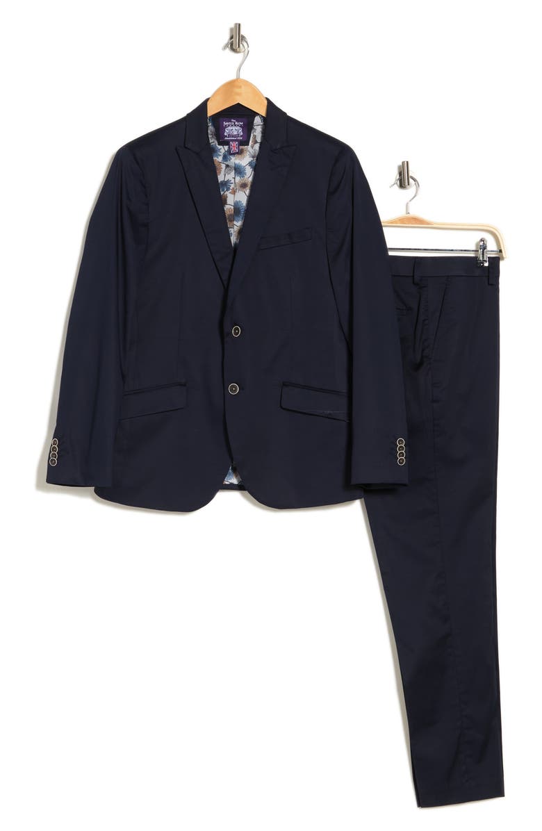SAVILE ROW CO Stretch Cotton Suit, Alternate, color, 