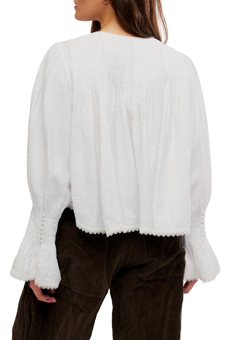 Thousand Pintucks Top, Alternate, color, CLEAN IVORY