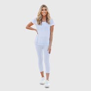 CITY THREADS Women's Soft 100% Cotton Everyday Wear Capri Leggings