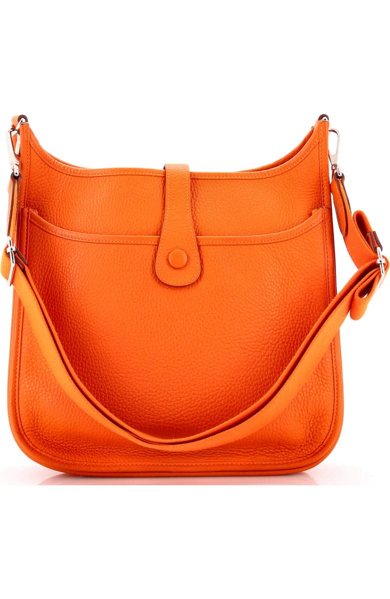 Pre-Owned Hermes Evelyne Bag Gen III Clemence PM, Alternate, color, Orange H