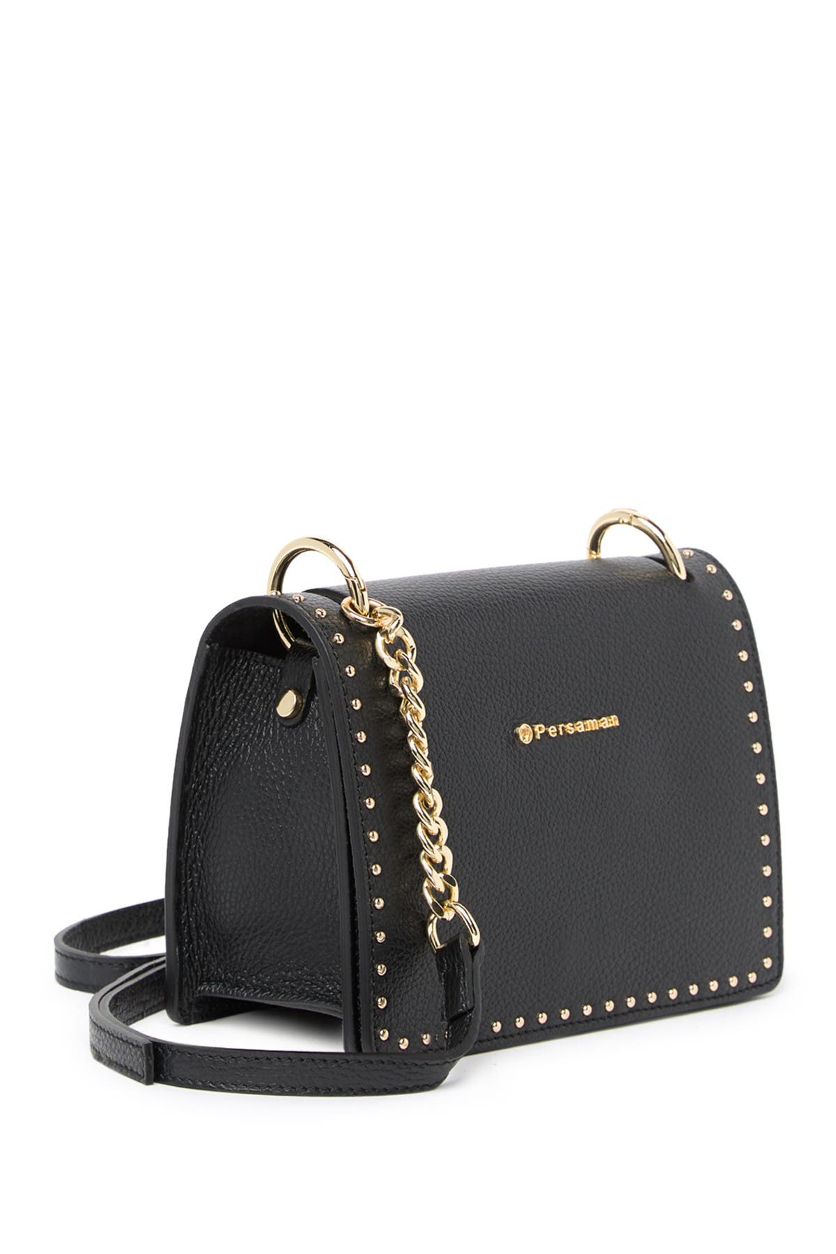 Persaman New York Raphaelle Studded Leather Crossbody Bag, Alternate, color, 