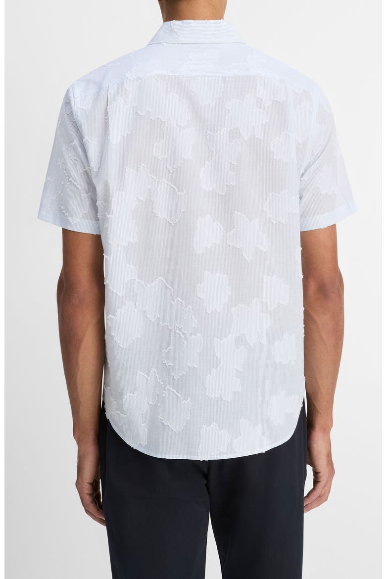 Fil Coupé Short Sleeve Button-Up Shirt, Alternate, color, OPTIC WHITE/ CALIFORN