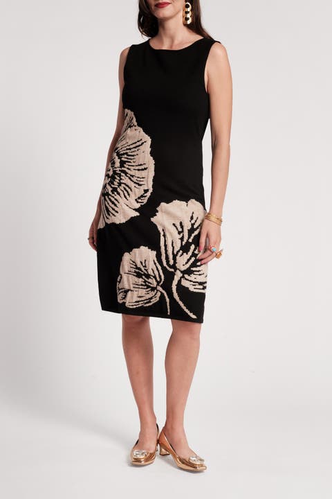 Swan Shift Dress Carefree Chrysanthemum