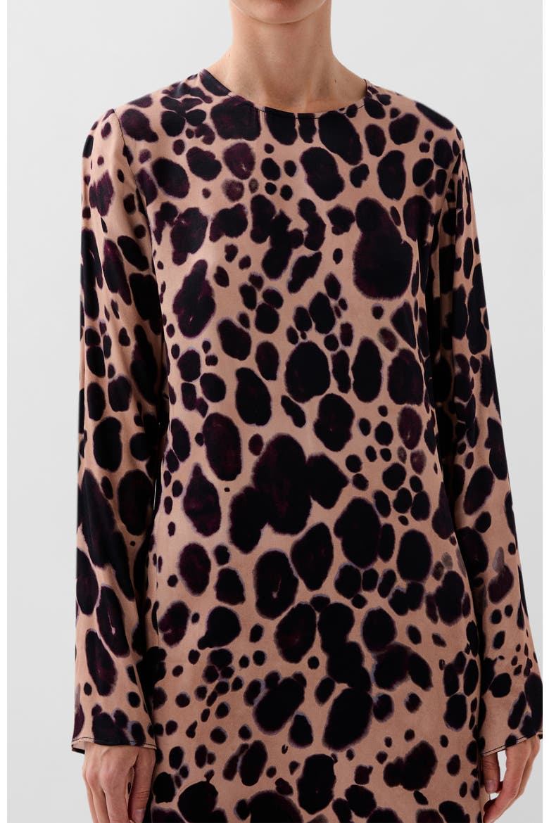 Paleleo Print Short Dress, Alternate, color, Animalprint