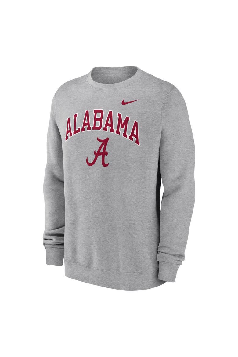 Men's Nike Gray Alabama Crimson Tide Arch Pullover Sweatshirt, Alternate, color, Gray