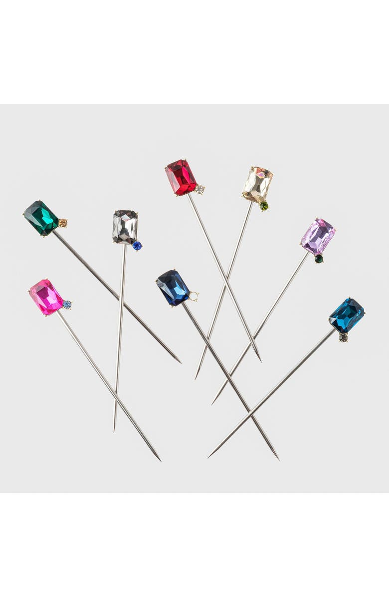 Joanna Buchanan Party set of cocktail picks and wine charms, Main, color, Red