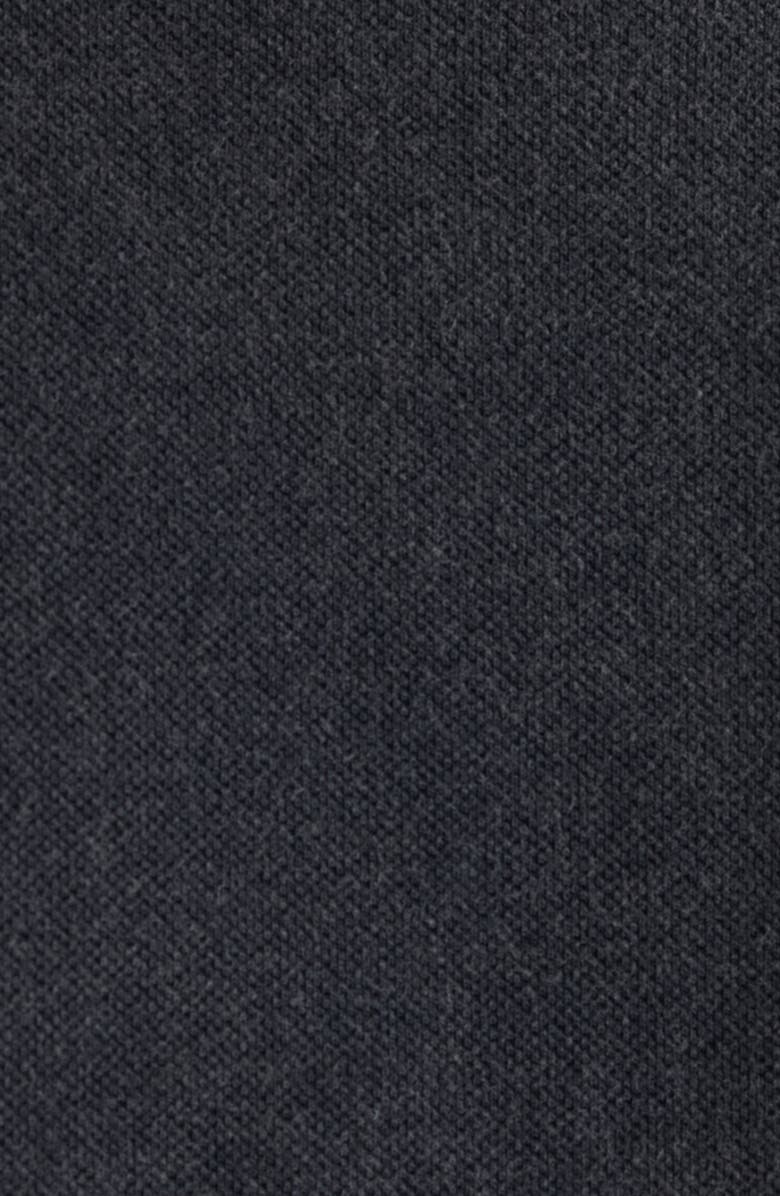 Balenciaga Standard Logo Embroidered Piqué Polo, Alternate, color, Washed Black