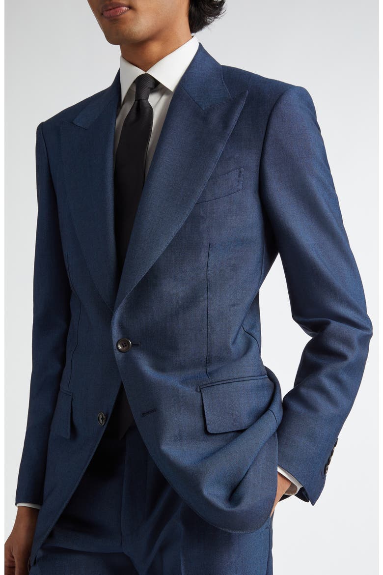 Atticus Wool & Mohair Suit, Alternate, color, AZURE BLUE