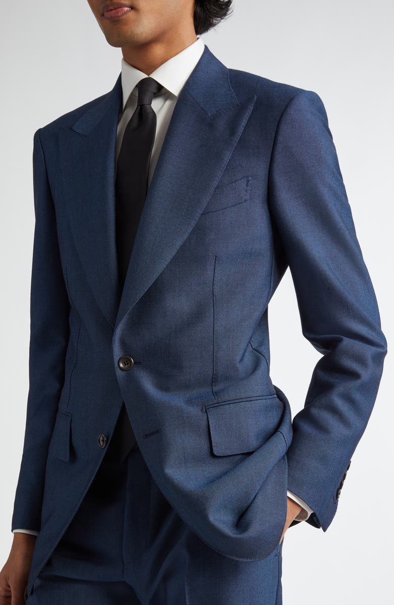TOM FORD Atticus Wool & Mohair Suit, Alternate, color, Azure Blue