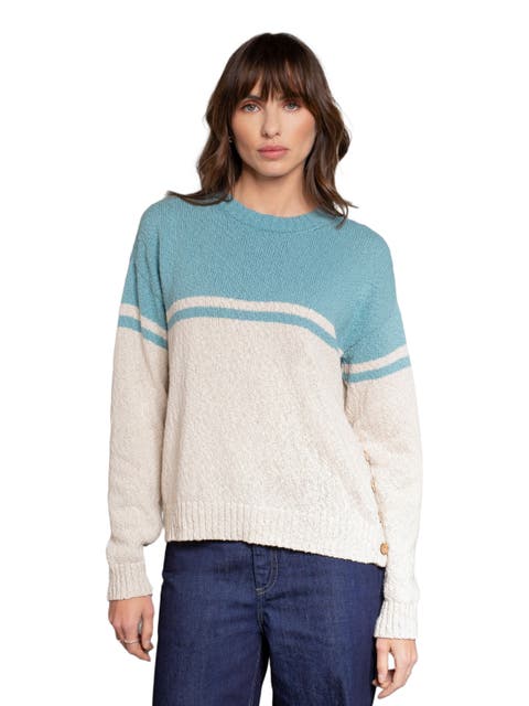 Slub Yarn Colourblock Sweater
