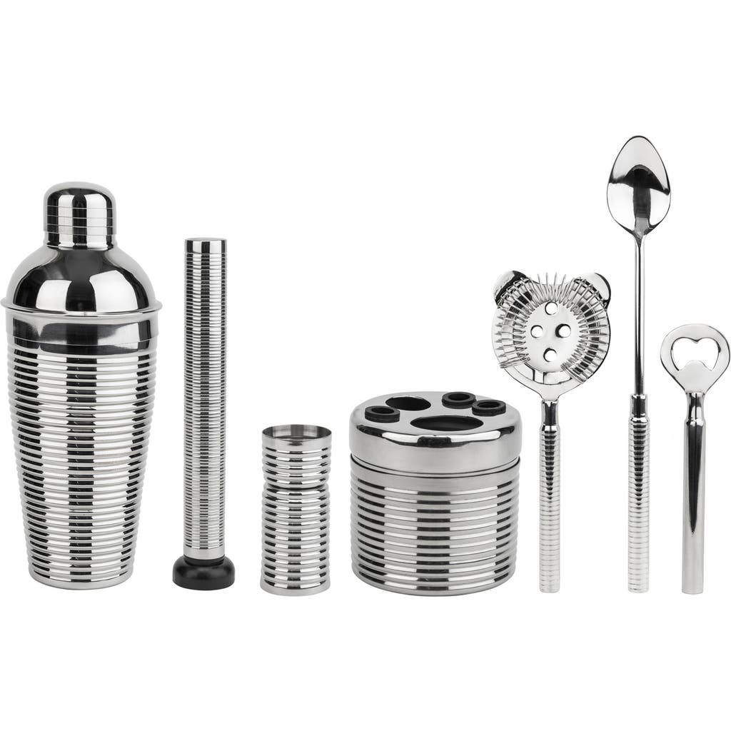 French Home 7pc Stainless Steel Barware Set In Metallic