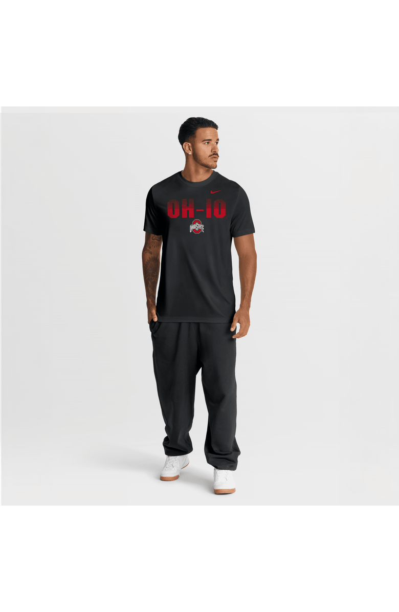 Nike Men's Nike Black Ohio State Buckeyes Primetime Legend Kinetic Mantra Dri-FIT T-Shirt, Alternate, color, Black