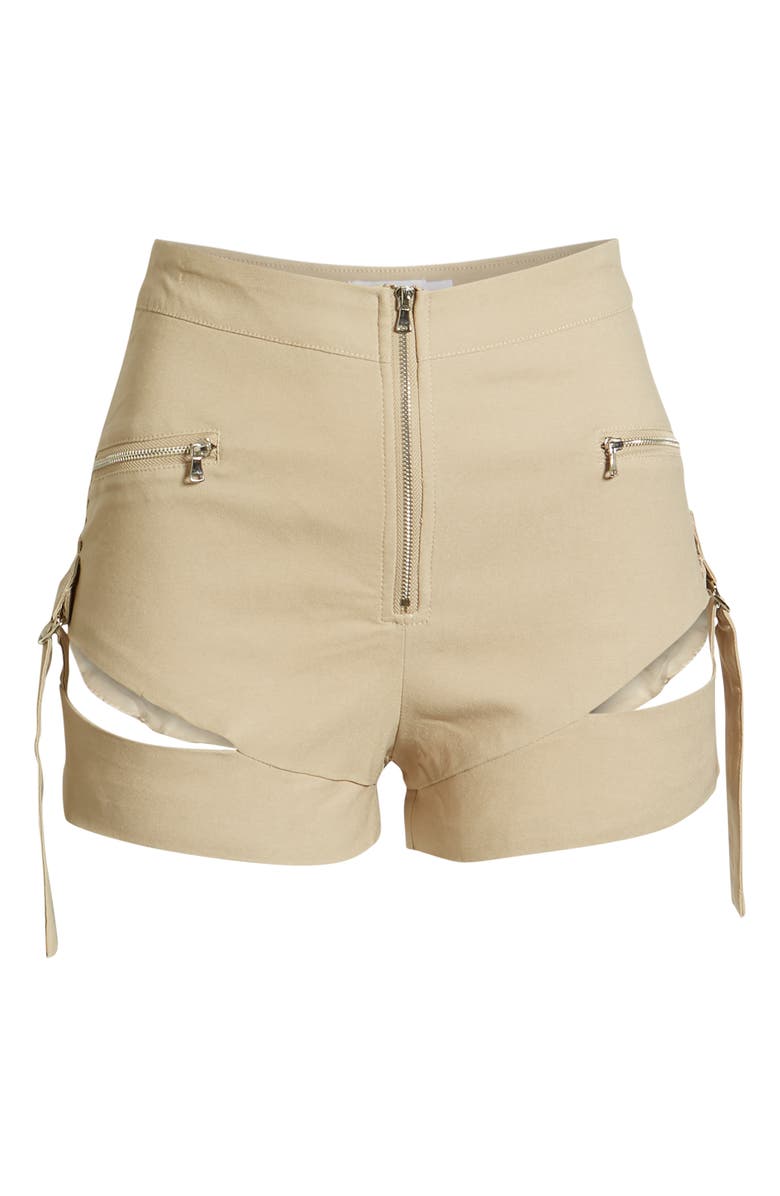 Tiger Mist Reed Slashed Utility Shorts, Alternate, color,