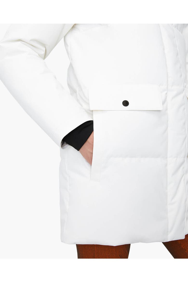 CHLOE | Hooded Down Winter Jacket, Alternate, color, Ivory