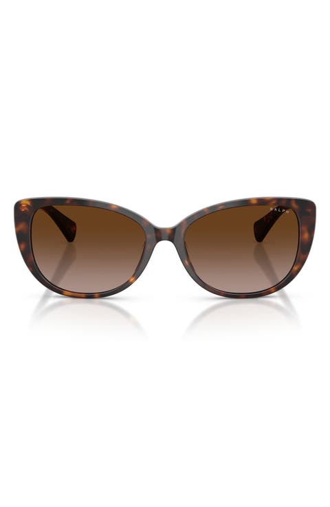 56mm Gradient Butterfly Sunglasses