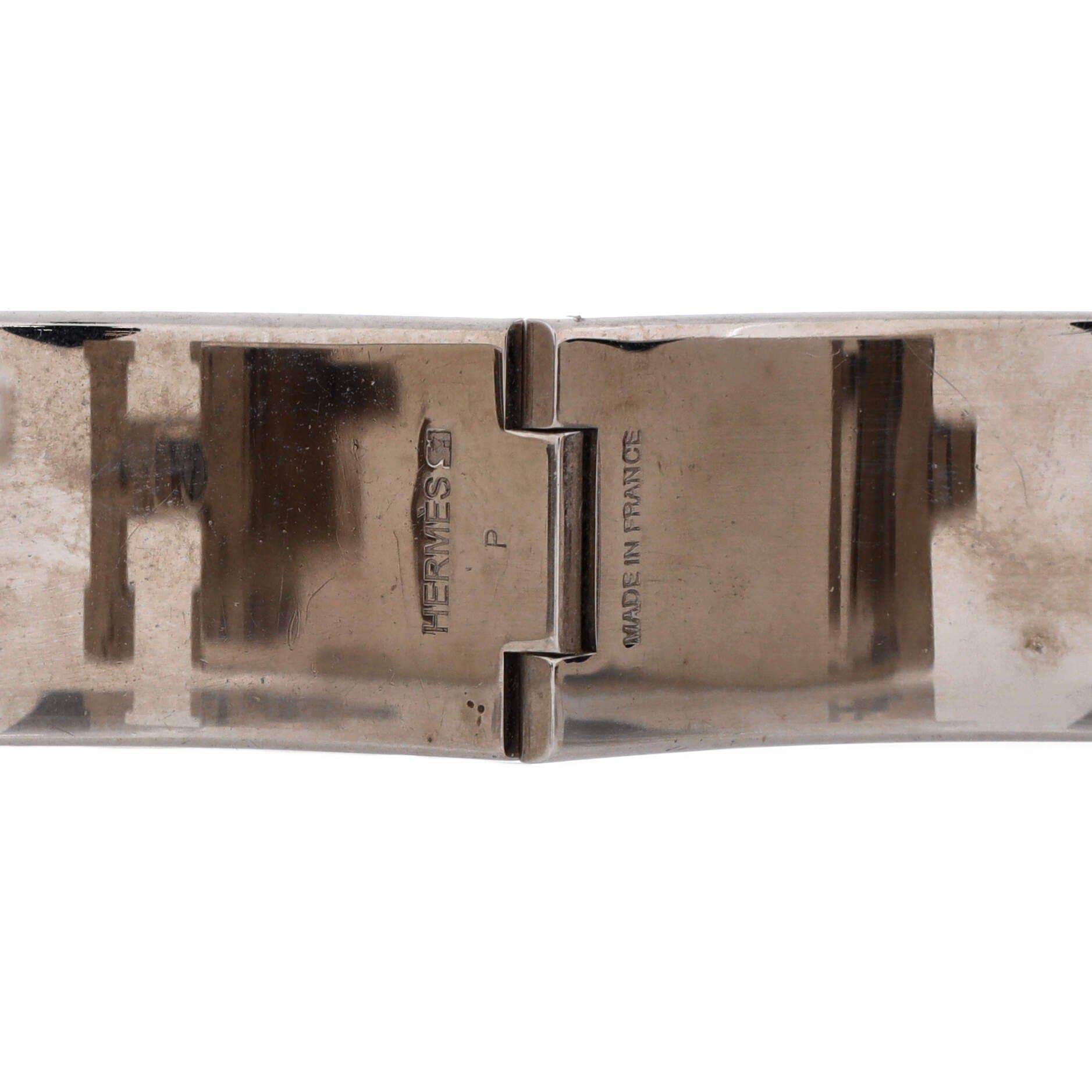 Clic H Bracelet Enamel Wide, Alternate, color, Black
