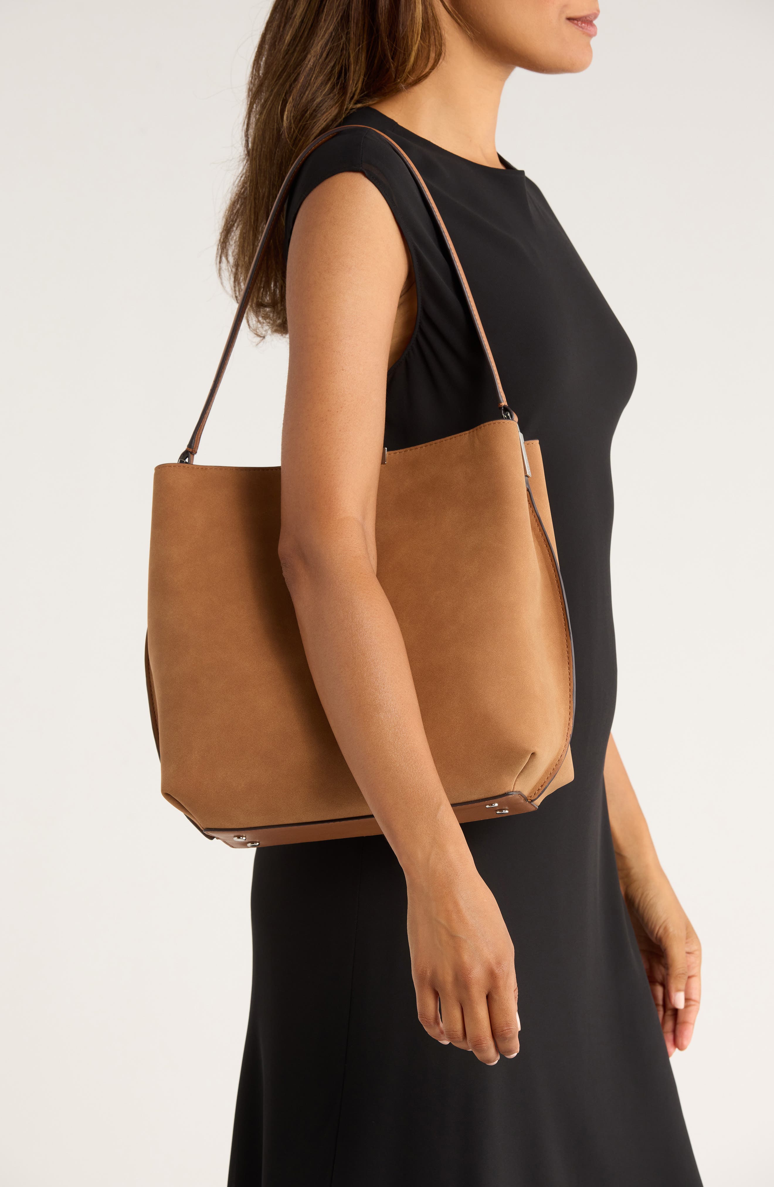 Calvin Klein Jodi Bucket Bag, Alternate, color, 