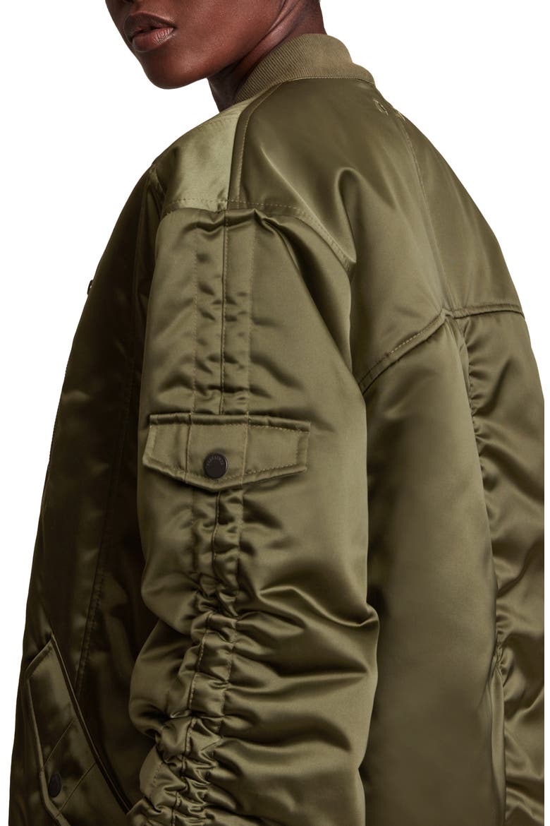 Margot Bomber Jacket, Alternate, color, KHAKI GREEN