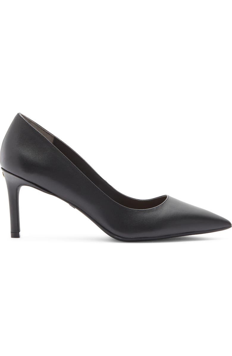 Stuart Weitzman Dancer Pointed Toe Pump, Alternate, color, Black