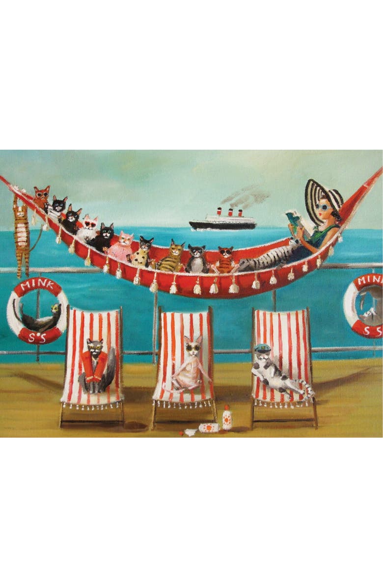 NEW YORK PUZZLE COMPANY All Paws on Deck 500 Piece Puzzle, Alternate, color, NO COLOR