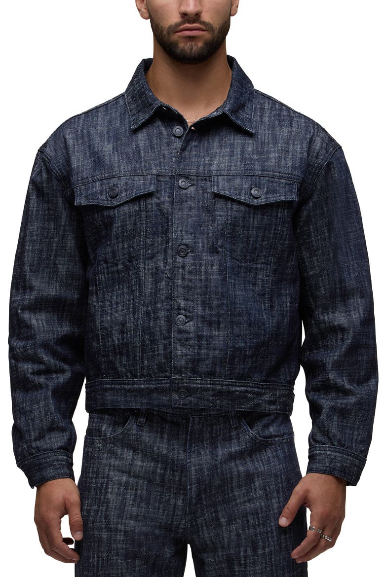 Cotton Trucker Jacket, Main, color, NORMANDY