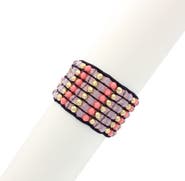 OLIVIA WELLES Matte Gold Plated Melita Bead Bracelet
