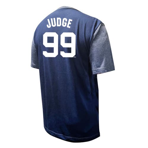 Profile Aaron Judge Navy New York Yankees Big & Tall Name & Number T-shirt In Blue