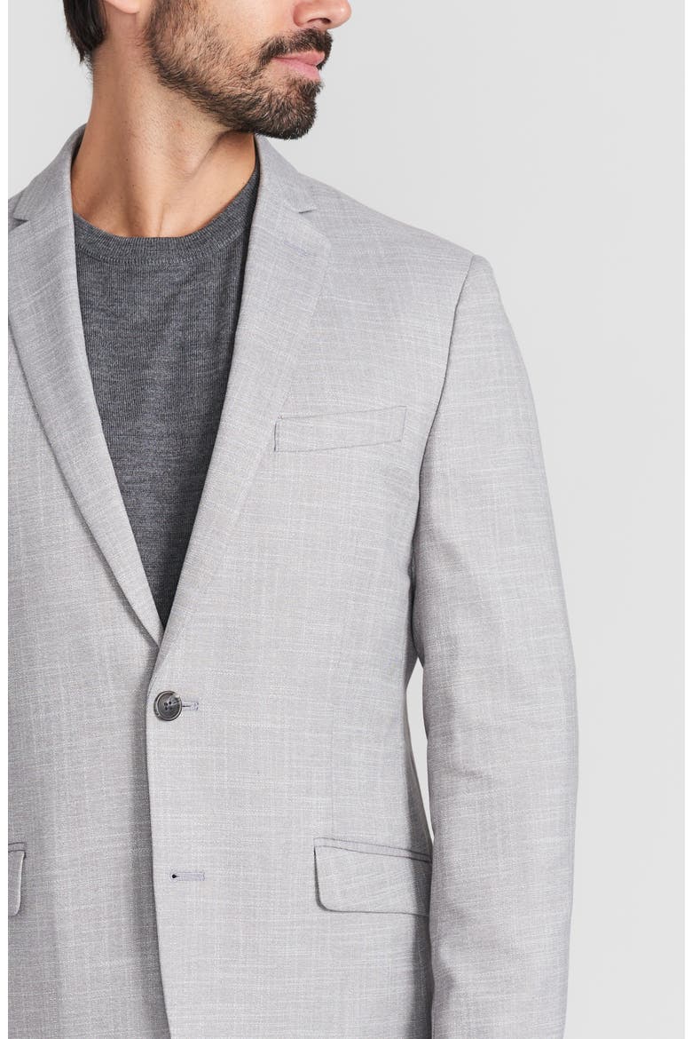 Grey Textured Notch Lapel Sport Coat, Alternate, color, GREY