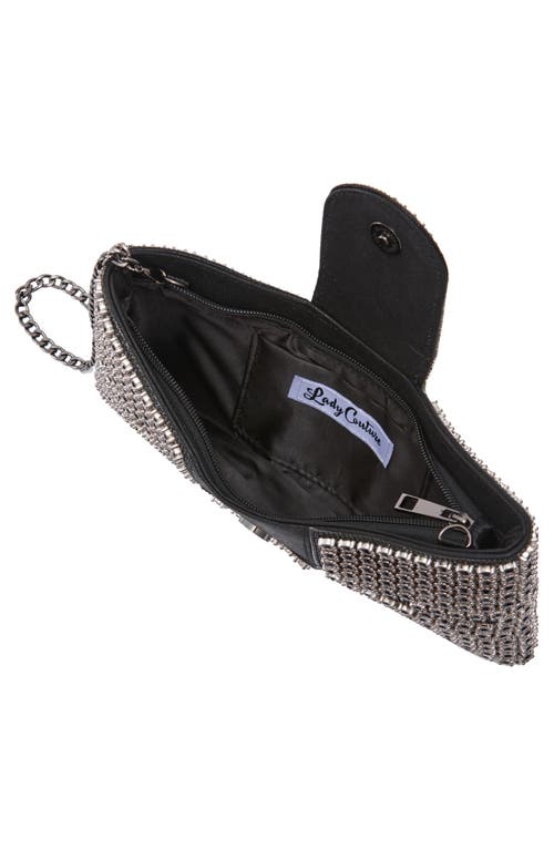Lady Couture Dazzling Bow Evening Bag In Black