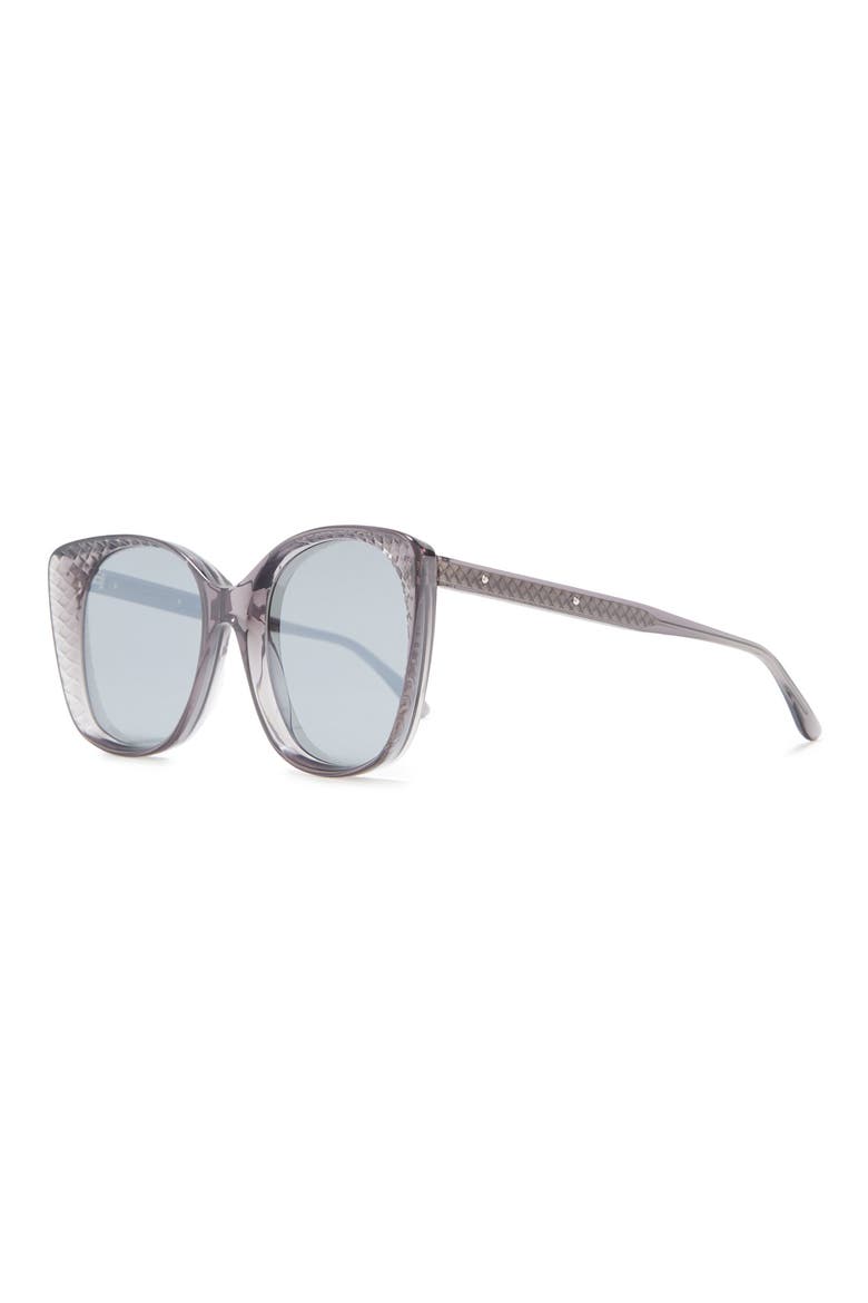 54mm Modified Rectaungular Sunglasses, Alternate, color, GREY GREY SILVER/SLV