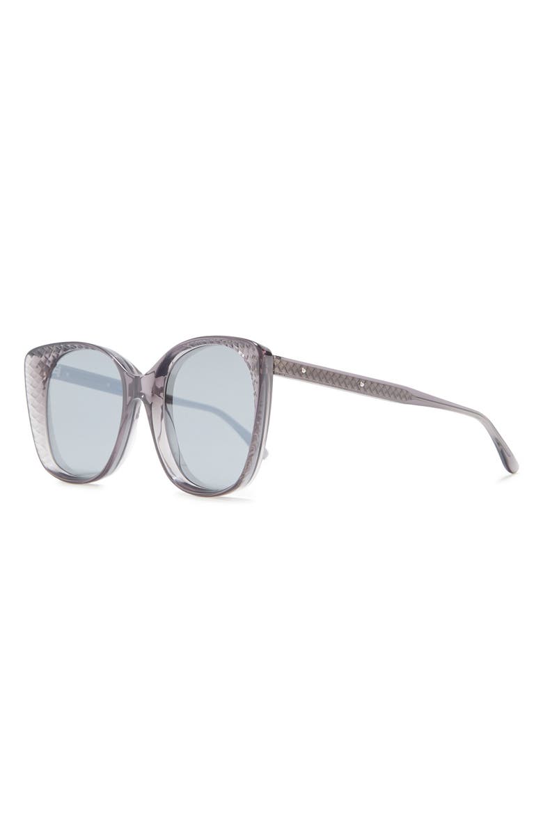 Bottega Veneta 54mm Modified Rectaungular Sunglasses, Alternate, color,