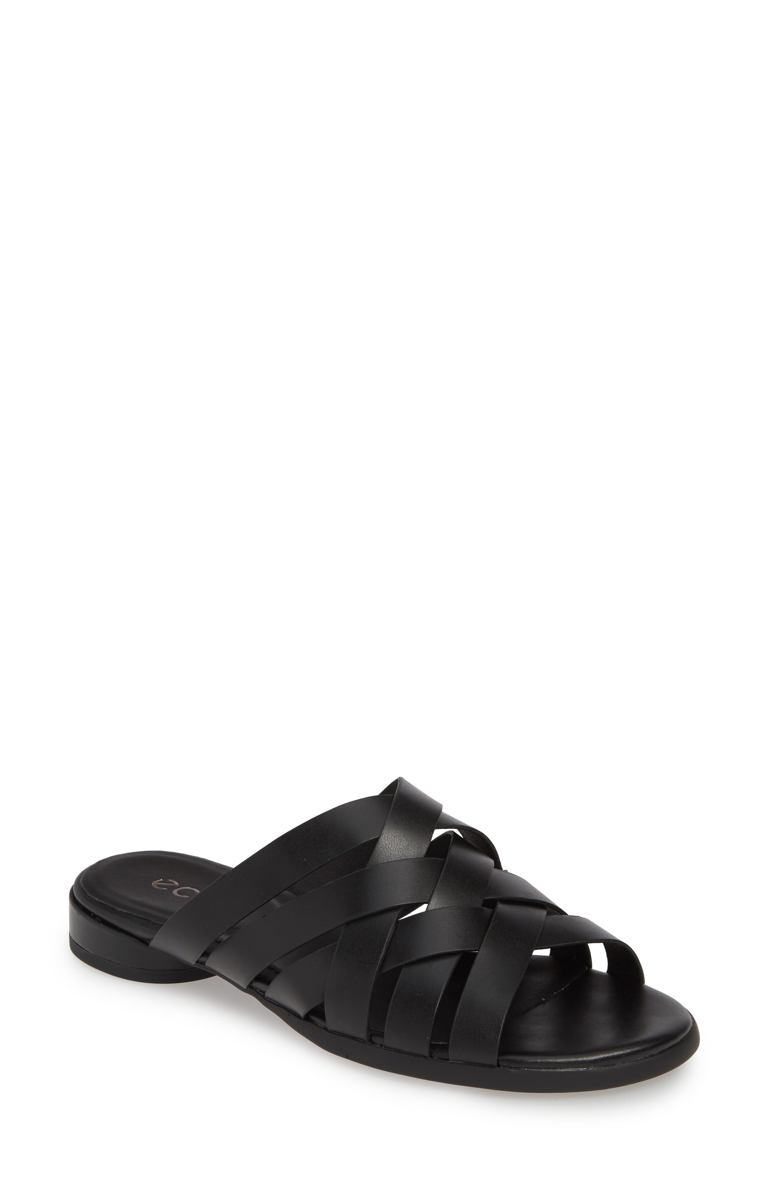 ECCO Strappy Slide Sandal, Main, color, 