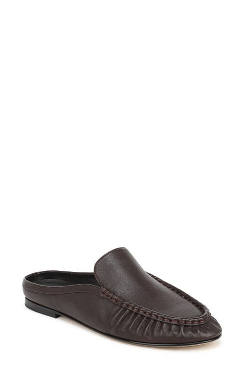 Tevin Ruched Apron Toe Mule