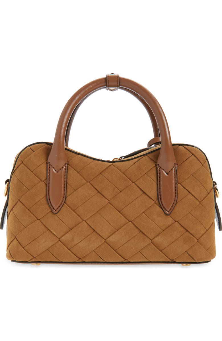 Stella McCartney Small Ryder Woven Bag, Alternate, color, Brandy