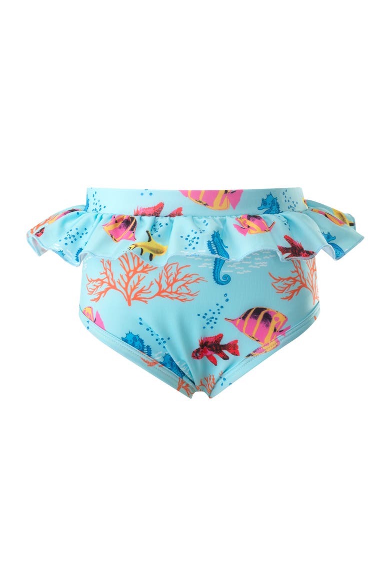 Coral Reef Rashguard Set, Alternate, color, Blue