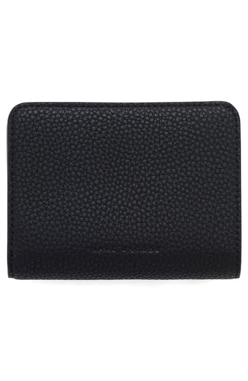 Marc Jacobs The Mini J Marc Compact Wallet In Black