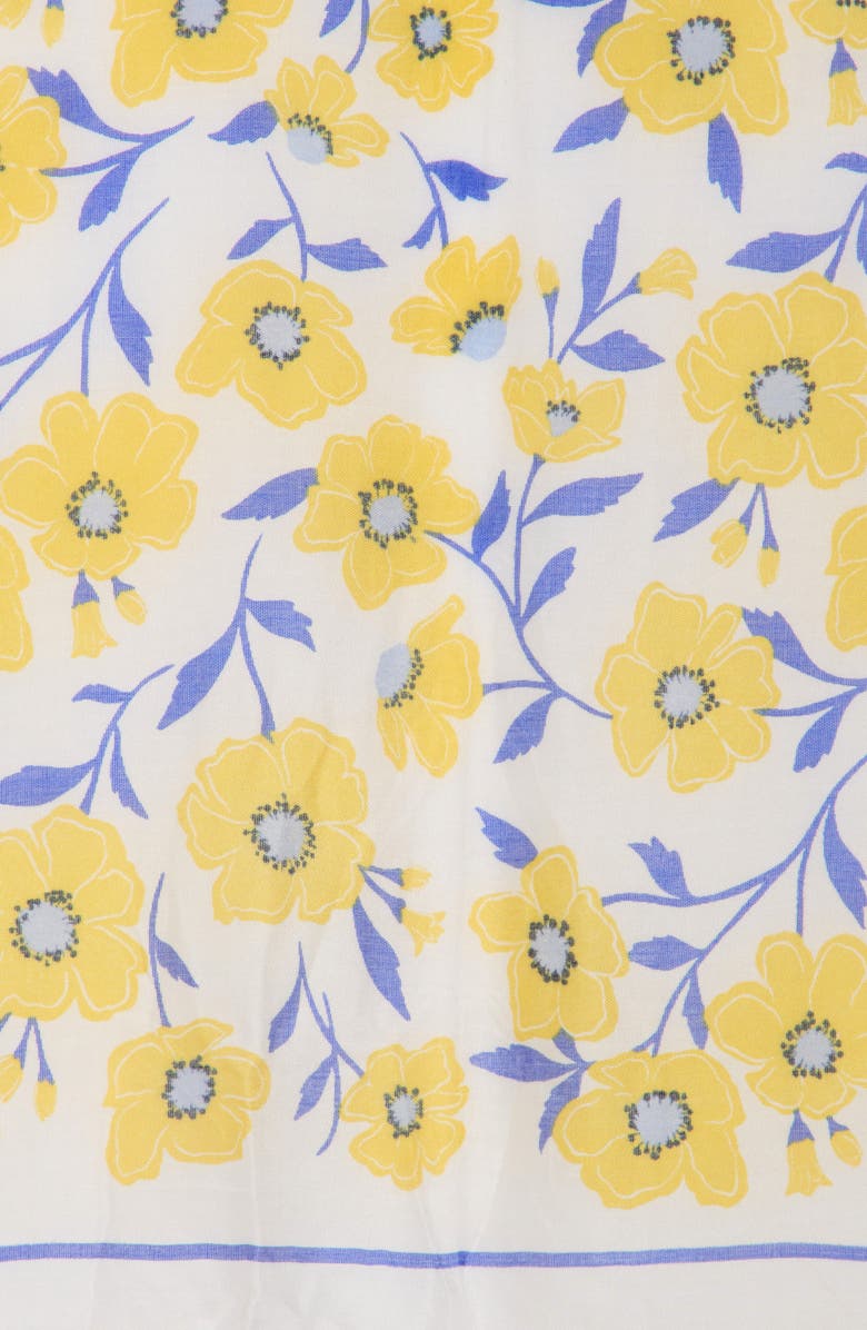 sunshine floral oblong scarf