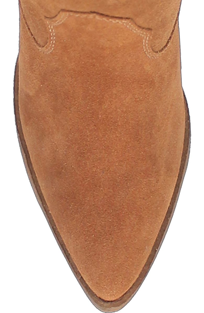 Dingo Fringe Zip-Up Western Boot, Alternate, color, Camel