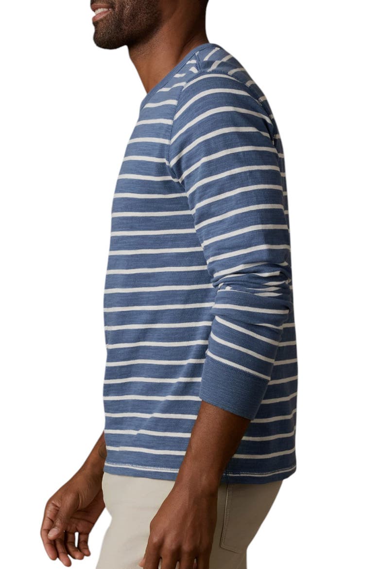 Sunwashed Slub Organic Cotton Knit Top, Alternate, color, BREAKER BLUE BRETON STRIPE