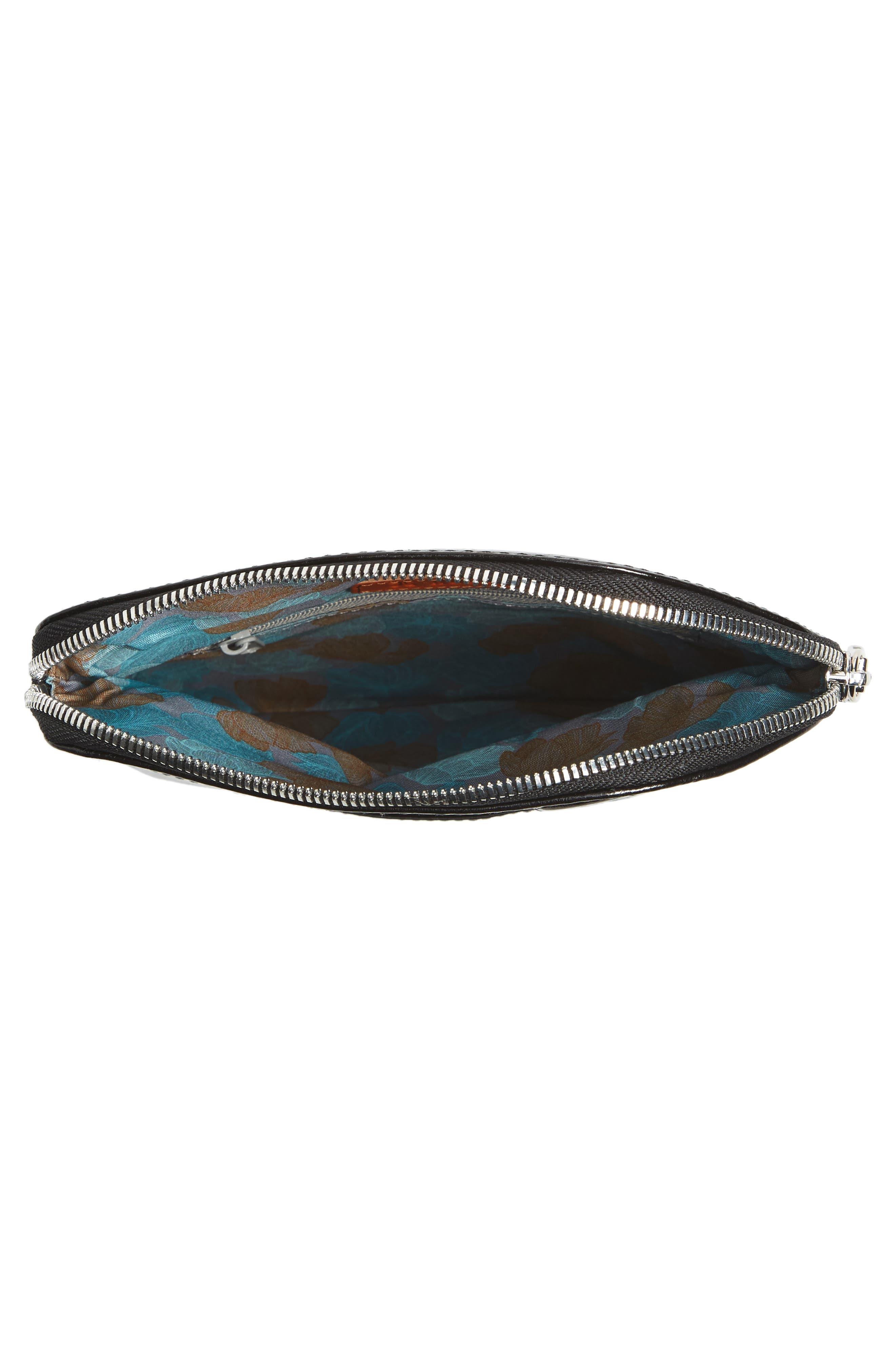 'Daria' Leather Crossbody Bag, Alternate, color, BLACK
