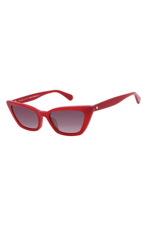 Kate Spade New York Genell 52mm Gradient Cat Eye Sunglasses In Red/pink