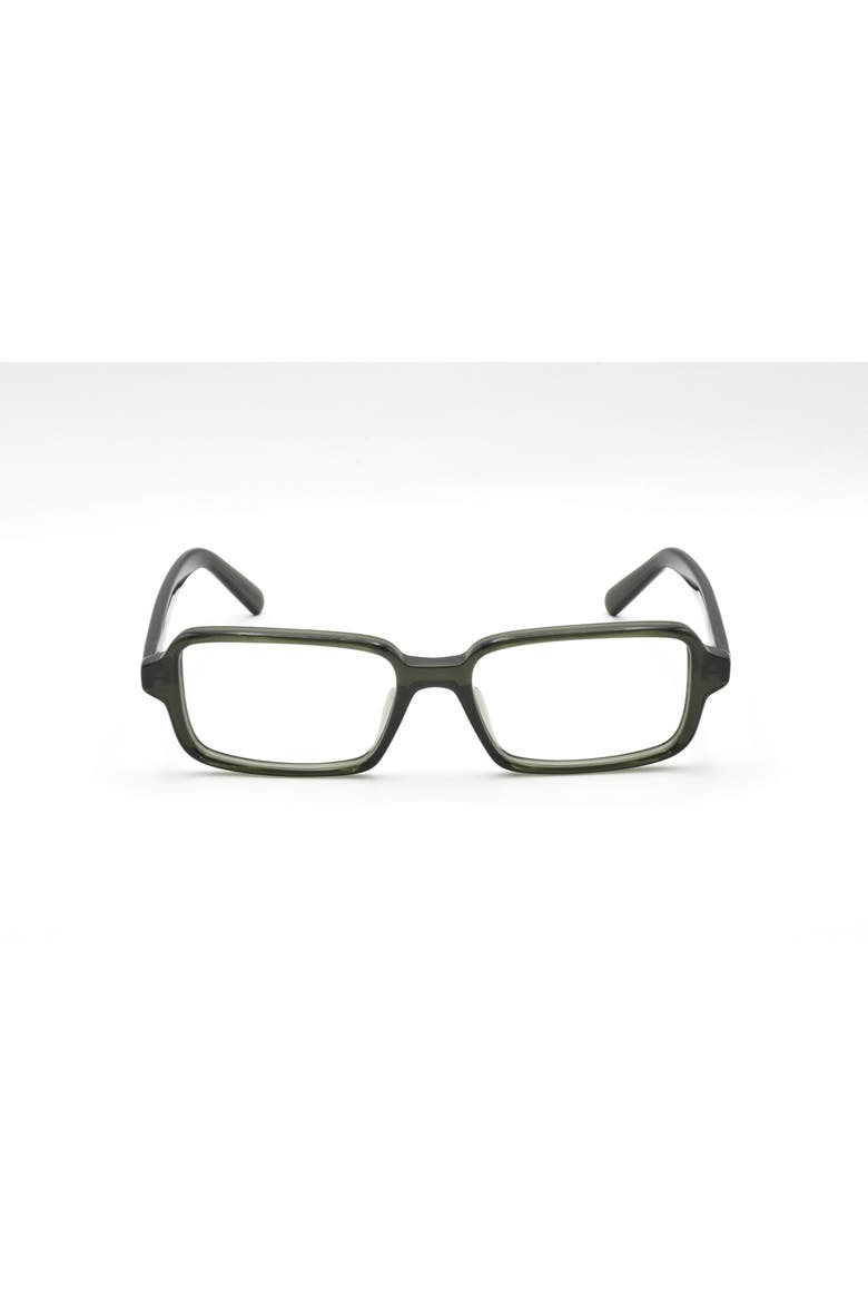 53mm Square Optical Glasses, Main, color, GREEN