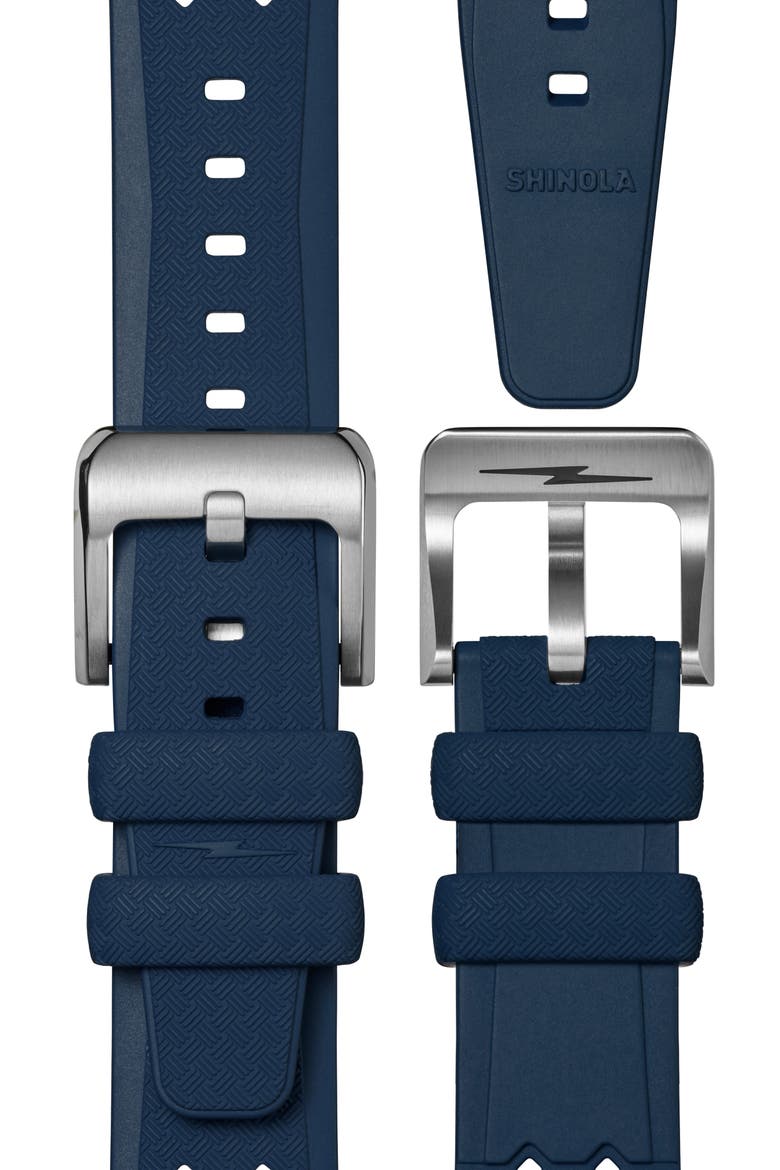 Duck Rubber Strap Watch, 40mm, Alternate, color, ALABASTER