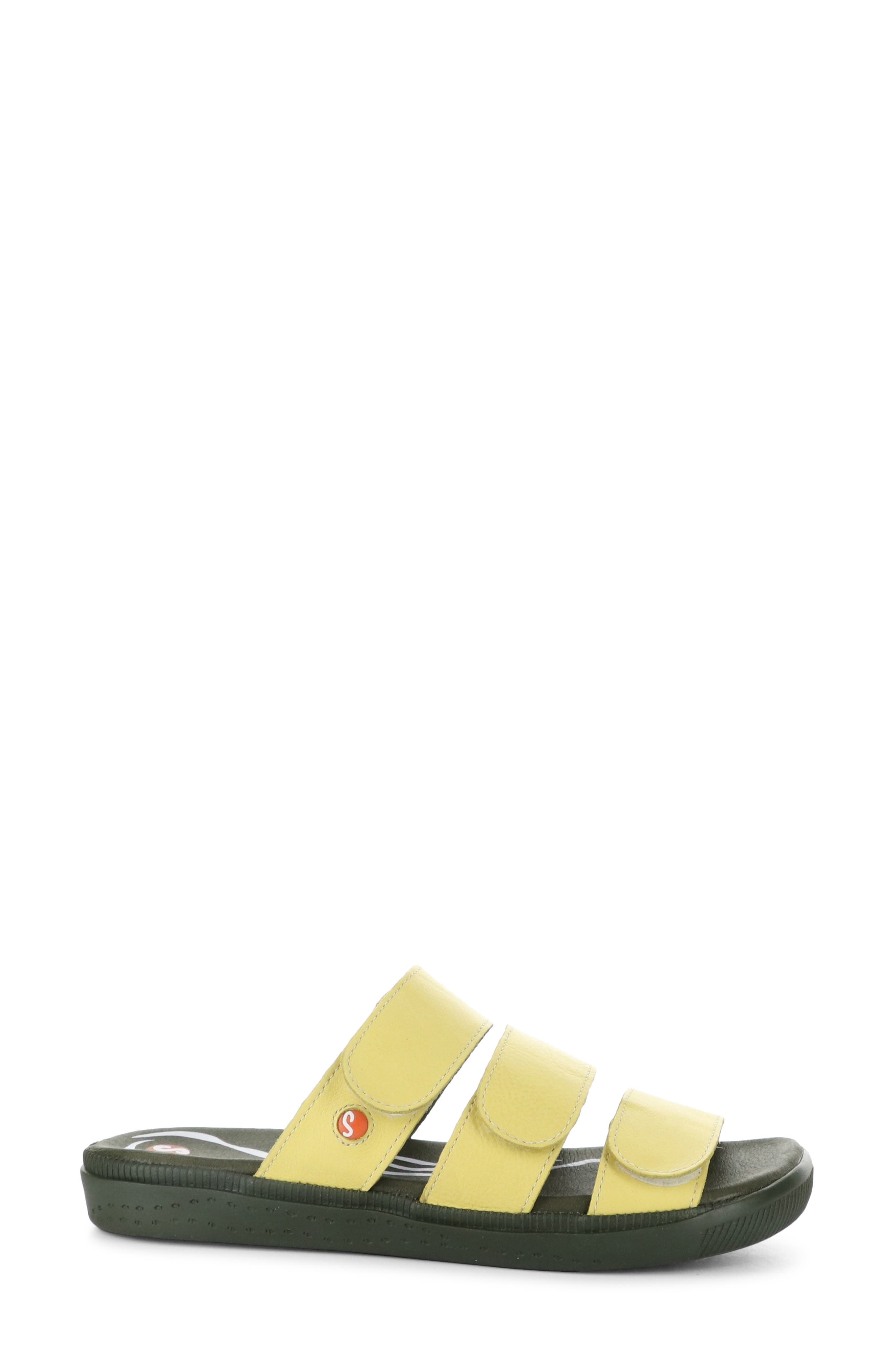 Softinos by Fly London Slide Sandal, Alternate, color, Light Yellow Leather