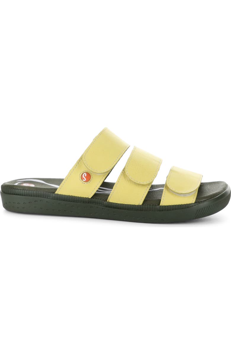 Softinos by Fly London Slide Sandal, Alternate, color, Light Yellow Leather