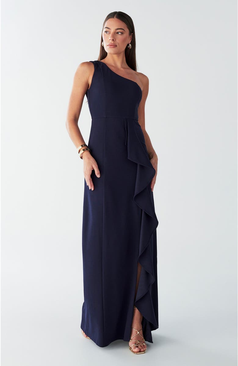 BWLDR Catia Dress, Alternate, color, Navy Blue