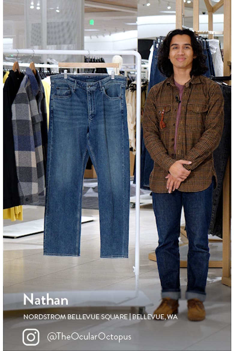 Fit 4 Authentic Stretch Straight Leg Jeans video