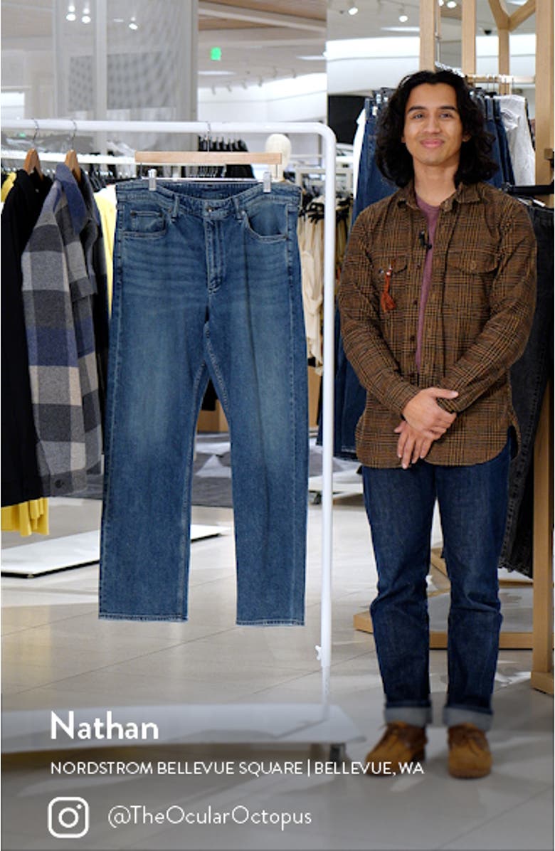 Fit 4 Authentic Stretch Straight Leg Jeans, sales video thumbnail